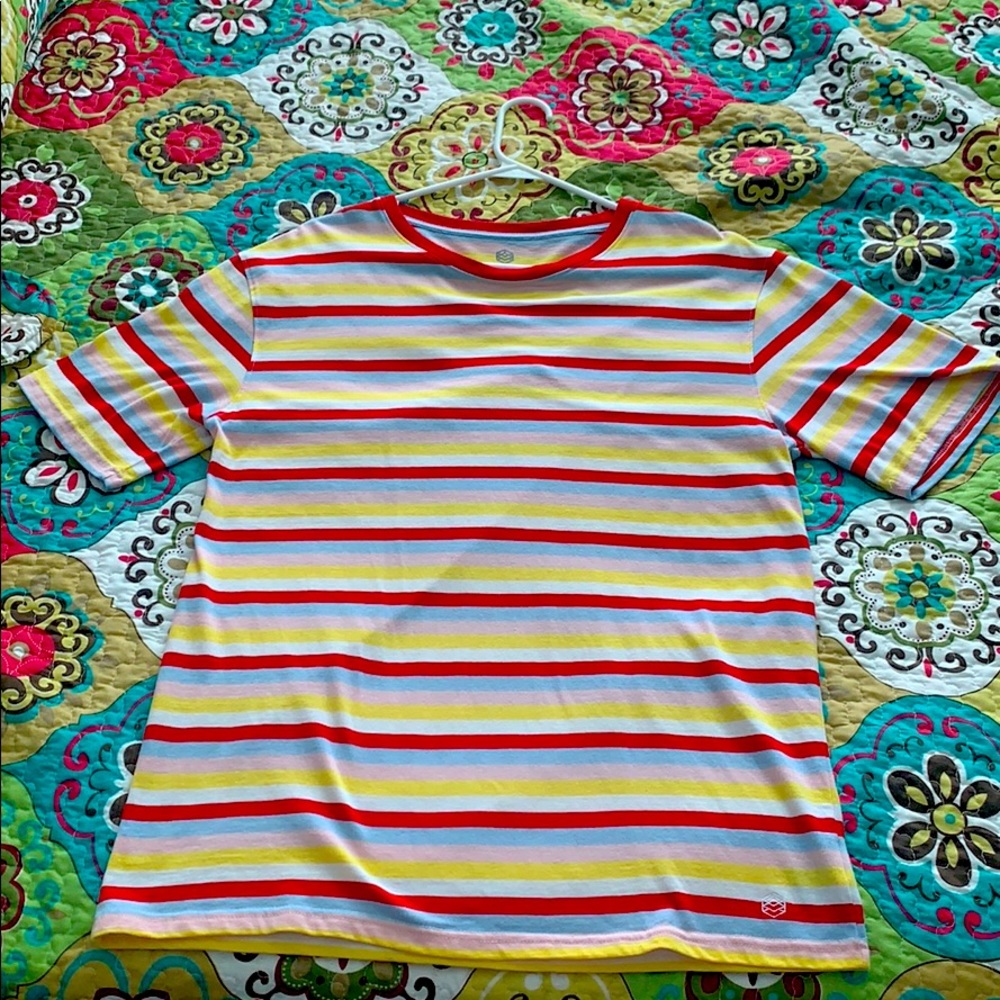 XL ZINE STRIPED T SHIRT
